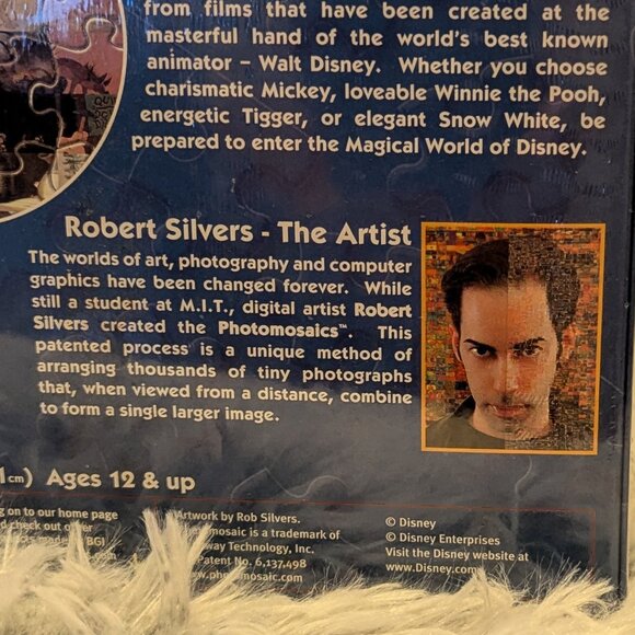 Disney Mickey Mouse 1000 Piece Photomosaic Jigsaw Puzzle by Robert Silvers New - Picture 8 of 8